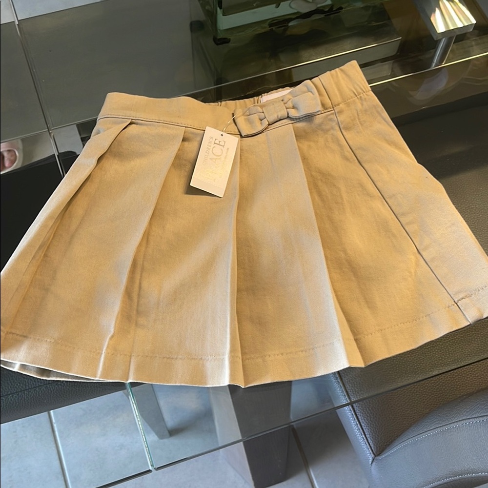 The Children's Place Tan A-Line Mini Skirt